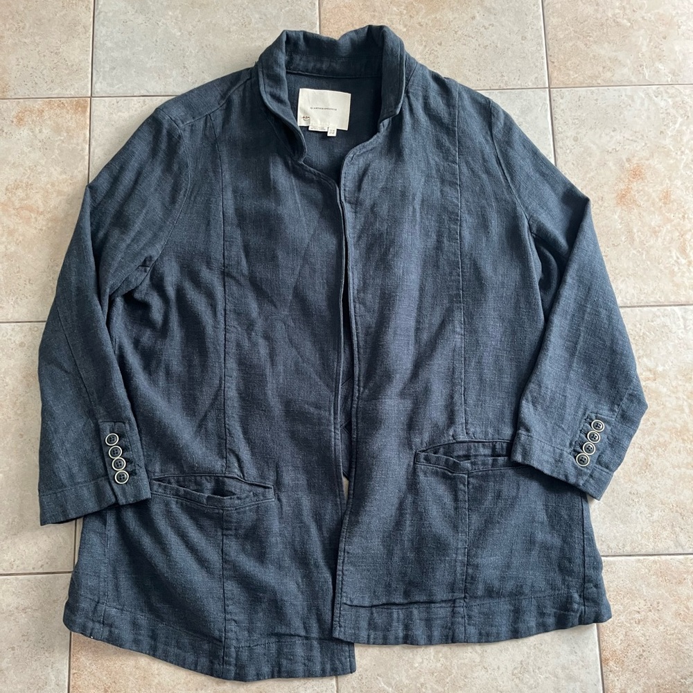 Anthropologie Blazer Jacket Size Women’s 10 Navy Blue